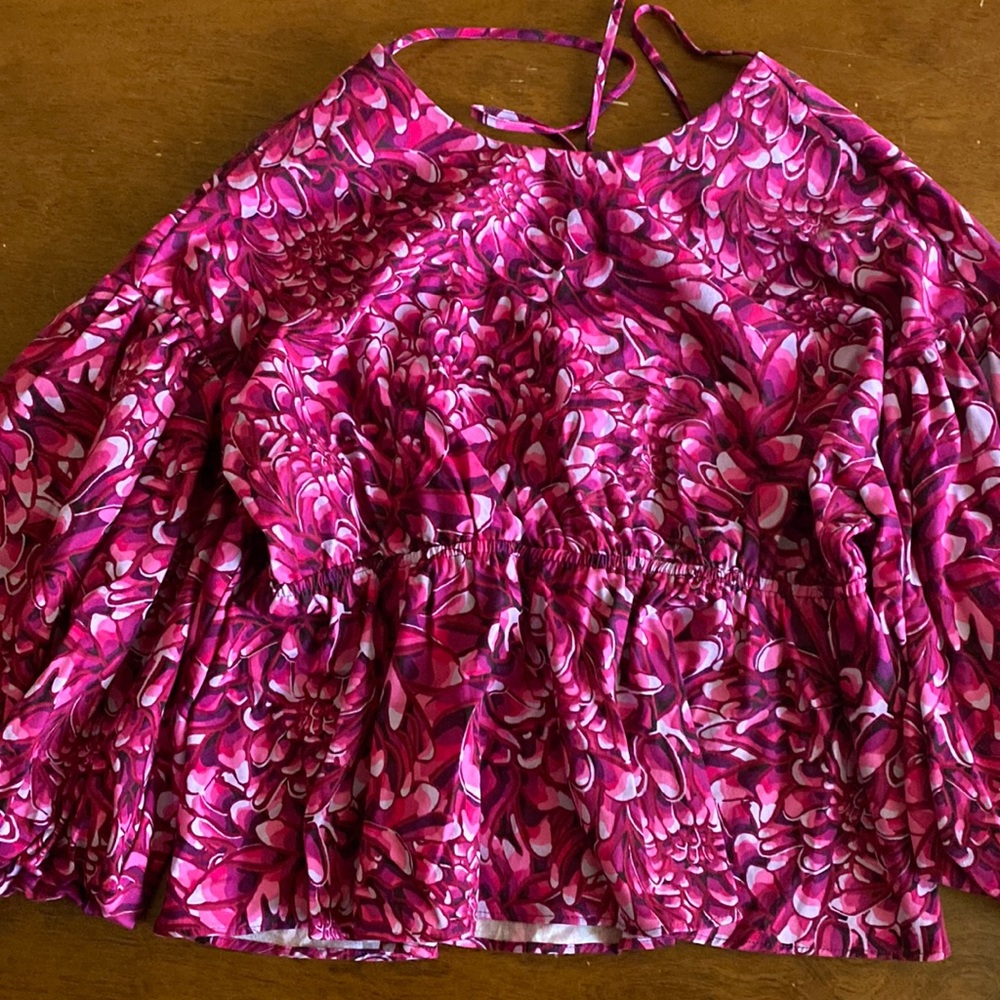 Target Kim’s Vargas floral peplum top XL